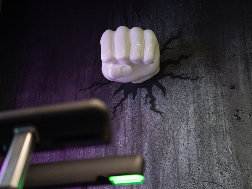 GIGAFIT custom fist sculpture by Sculpture Origami