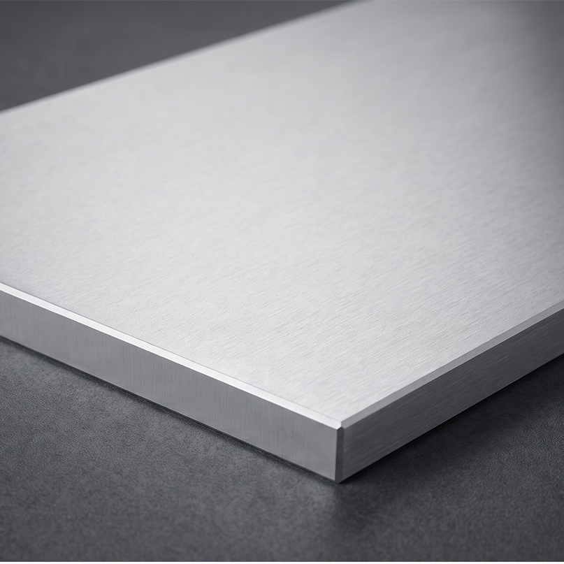 Plaque en aluminium brossé avec finition satinée pour projets architecturaux
