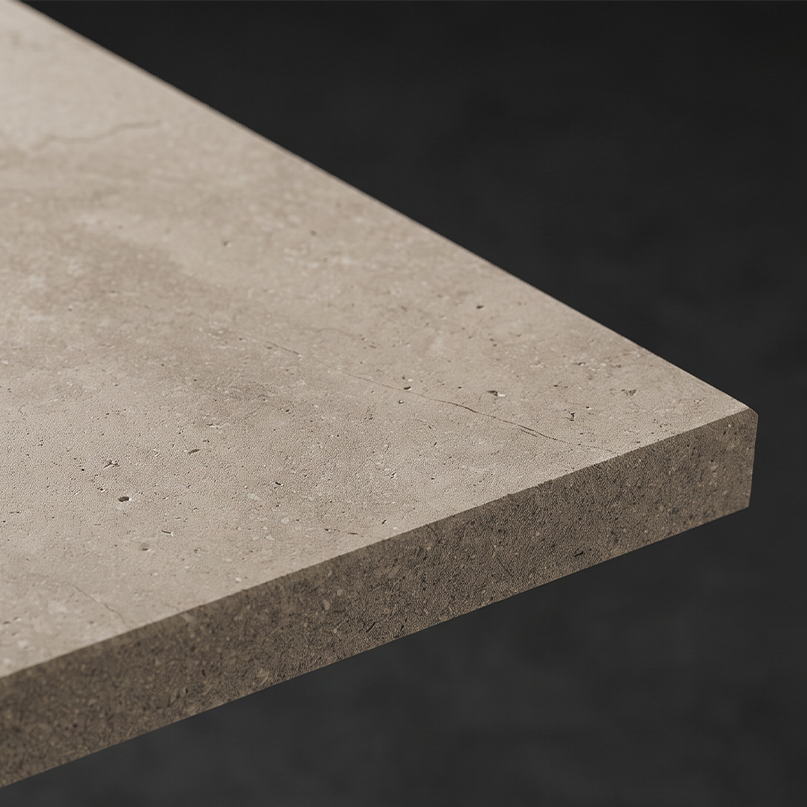 Beige natural stone with a textured matte surface