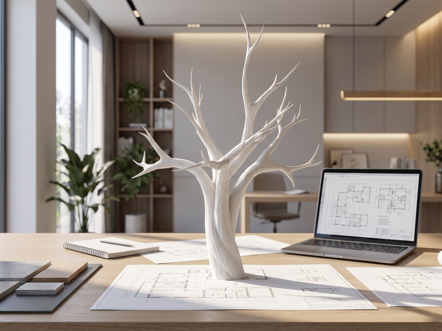 Prototype en impression 3D d’une création sur mesure utilisé par JOJMA pour valider les formes et proportions avant fabrication.
